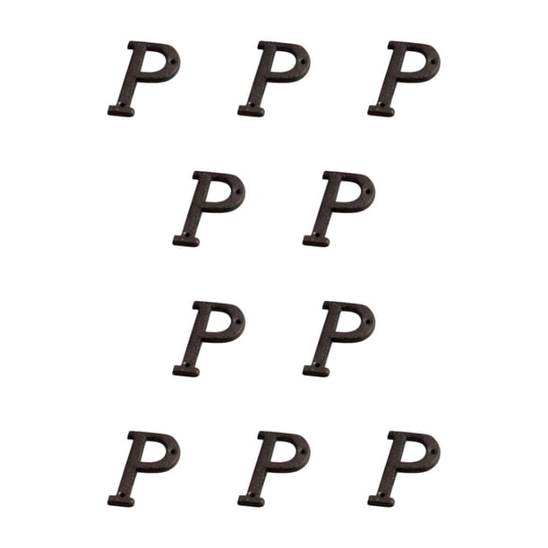 Letras de Metal Ounissouiy decoración de hierro placa para puerta B17--P 10Conjunto