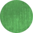 thumbnail image 1 of Ahgly Company Indoor Round Abstract Emerald Green Contemporary Area Rugs, 4' Round, 1 of 4