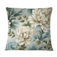 thumbnail image 2 of Designart "Green Petal Damask Melody" Damask Printed Throw Pillow, 2 of 5