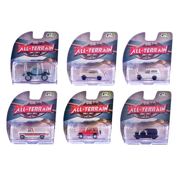"All Terrain" Series 17, Set of 6 pieces 1/64 Diecast Model Cars by Greenlight