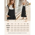 thumbnail image 6 of Cueply Jumpsuits for Women Winter Warm Loose Adjustable Strap Bib Overalls Wide Leg Pants with Pockets, 6 of 6