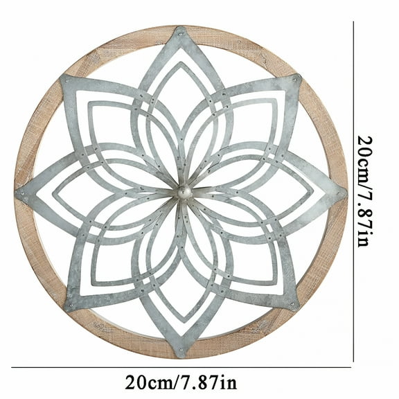 LAMIRO Door Decorations Hanging Outdoor, Round Sun Waves Openwork Pendant, Wall Decor Boho Wall Art Large Wall Art Home Decor Abstract Wall