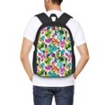 thumbnail image 4 of Easygdp Watercolor Flowers Mochila de Gran Capacidad Minimalista Ideal para Escuela, Viajes y Uso Diario, 4 of 6