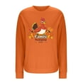 thumbnail image 4 of Hxshgdsn Womens Tops Women's Thanksgiving Sweater 2025 Drop-Shoulder Fall Warmth Essentials Fall Outfits For&nbsp;Women&nbsp;2025 Orange 2XL, 4 of 4