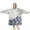 Blue Floral and, variant on Wearable Oversized Blanket,Blue Floral and Petal Pattern Wearable Blanket Hoodie for Adults,Cozy Hooded Blankets with Super Pockets,Super Warm Fuzzy Pullover for Women & Men