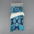 thumbnail image 1 of Ambesonne Vintage Bedding Set 3 Pcs, Floral Paisley Bohemic, Twin, Blue Navy Blue and White, 1 of 3