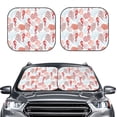 thumbnail image 2 of Vsdgher Tropical Corals Seahorse Print Car Windshield Sun Shade, Reflective Sunshade Window Sunshade Sun Visor Protector Fit for Cars,Trucks,SUVs-Small, 2 of 6
