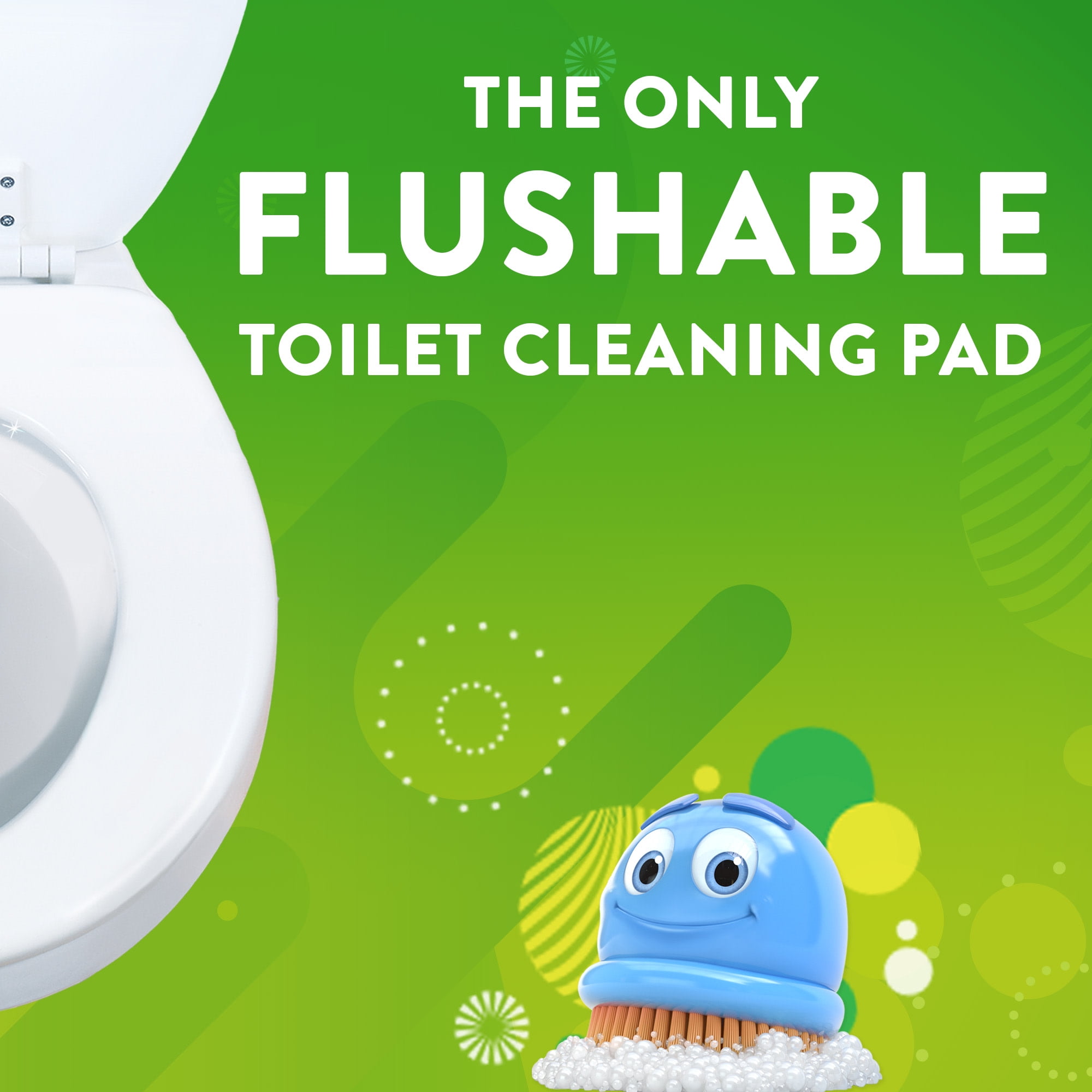 (2 pack) Scrubbing Bubbles Toilet Bowl Cleaner Wand Refills, Flushable Fresh Brush Cleaning Pads, Citrus, 20 Count, 2 Pack