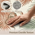 thumbnail image 6 of ODIKA 8'x10' Washable Area Rug Boho Jungle Motif With Palm Frond Accents Snake Tropical Aesthetic Playful for Dining Room, Large Office, Lounge, Non-Slip Chair-Friendly Mat, 6 of 7