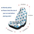 thumbnail image 3 of Uemuo Cartoon Poodle Dog Pattern Car Seat Covers for Front Seats Waterproof Seat Covers for Cars, Universal Auto Front Seats Protector Fits for Car-1, 3 of 6