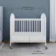thumbnail image 3 of Foundations Pinnacle Compact Folding Crib with 4" Mattress and Locking Wheels, White, 3 of 7