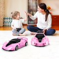 thumbnail image 2 of Coche Bloolilies 1:18 con mando a distancia, color rosa, con faros delanteros, 2 of 6