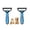 Blue L*2, variant on Dematting Comb for Dogs and Cats, Undercoat Rake Pet Brush for Long Hair, Deshedding Dog Brush Removes Tangles Knots and Loose Fur, Grooming Tool for Thick Coats (Pink M*2)
