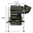 thumbnail image 7 of Padded Folding Outdoor Chair with Storage Pockets,with Side Table,Lightweight Oversized Directors Chair for Camping,Beach,Lawn,Picnics,Support 400 lbs, 7 of 7