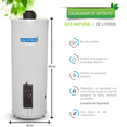 thumbnail image 3 of Boiler de depósito gas NATURAL Kalotron 40L 1.5 SERVICIOS ENCENDIDO eléctrico KA-DEP-040GN-01, 3 of 8