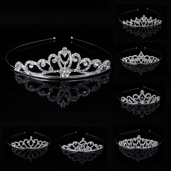 VANIDO Lovely Crown Rhinestone Kids Girl Princess Tiara Headband Dancing Party Headwear Crown Headband