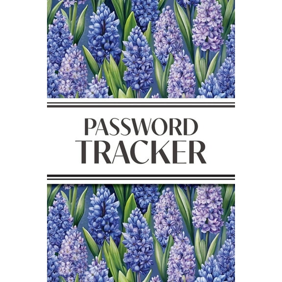 Password Tracker (Hyacinths): 6"x9" Alphabetical Password Logbook for Easy Organization, (Paperback)