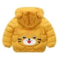 thumbnail image 5 of Staki Baby Boys Toddlers Winter Coats Puffer Jacket Hooded Down Snow Jacket Coat Outerwear Jacket Boys(Yellow,3-4 Years), 5 of 6