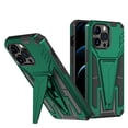 thumbnail image 1 of iPhone 13 Case with Stand (6.1 Inch, 2021 Release) - TECH CIRCLE [Plastic/Silicone] Dual Layer Protection Composite Case, Slim Lightweight Protective Hard Rugged Cell Phone Cover (Darkgreen), 1 of 7