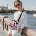 thumbnail image 2 of Xixirimido Axolotl Strawberry Cherry Blossom Pattern Small Sling Bag for Women Crossbody Bags Fanny Pack Chest Bag for Travel Pink, 2 of 7