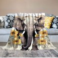 thumbnail image 2 of ARISTURING  Sunflower Elephant Blanket,Best White Elephant Gifts for Women Ideas,Unique Sunflower Gifts for Women Adults, for Women,Sherpa Throw Blanket for Couch, 2 of 6