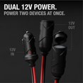 thumbnail image 2 of Divisor de Enchufe NOCO GC020 de 12 Voltios y 2 Vías, Rojo y Negro, 2 of 7
