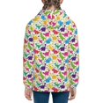 thumbnail image 6 of Kdxio Colorful Dinosaurs Pattern Kids Boys Girls Zip Up Hoodie 3D Printed Hooded Sweatshirt Hoody Coat with Pocket 7-12 Y-Small, 6 of 6