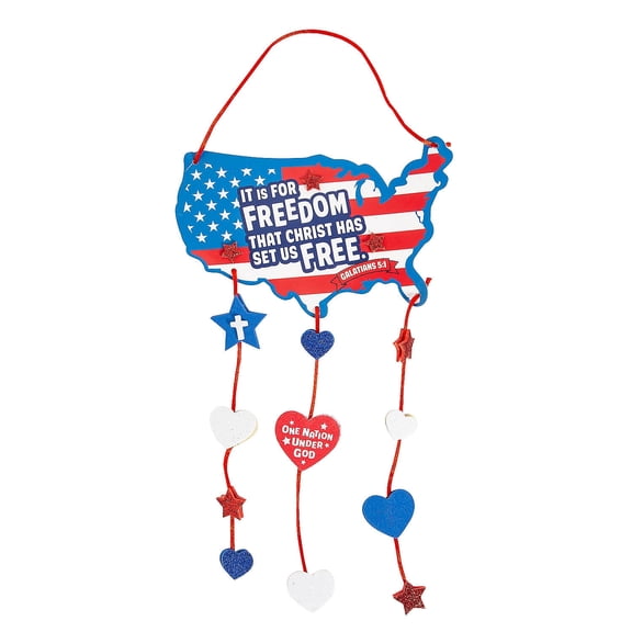 Fun Express Religious Patriotic Mobile Craft Kit - Makes 12