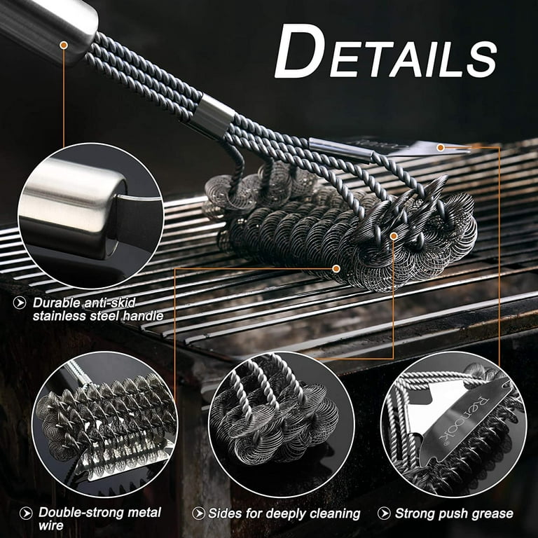PROKITCHEN Safe Grill Brush Bristle Free BBQ Brush for Grill Cleaning, —  Grill Parts America