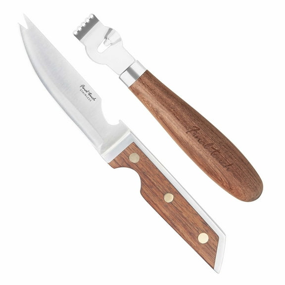 Final Touch Bartender's Bar Knife & Zester Set, 8.7" L, Made of Wood and Stainless Steel