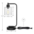 thumbnail image 4 of EDISHINE 2 Pack Touch Table Lamps with USB Ports - Bedside,  Office Lighting, 4 of 7