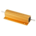 thumbnail image 3 of 3X Gold Aluminum Clad Power Resistor Resistance 100W, 8 Ohm 8R, 3 of 8