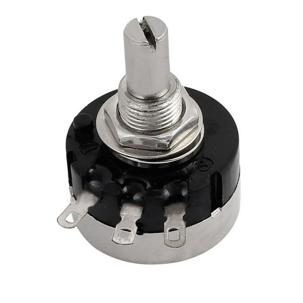 B104 Single Turn Rotary Carbon Film Potentiometer 100K Ohm Adjustable
