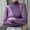 Purple, variant on BUIgtTklOP Women's Sweater Crewneck Long Sleeved Strip Pullover Fall Winter Warm Knitted Tops