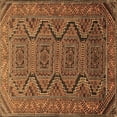 thumbnail image 1 of Ahgly Company Indoor Square Persian Brown Traditional Area Rugs, 4' Square, 1 of 4