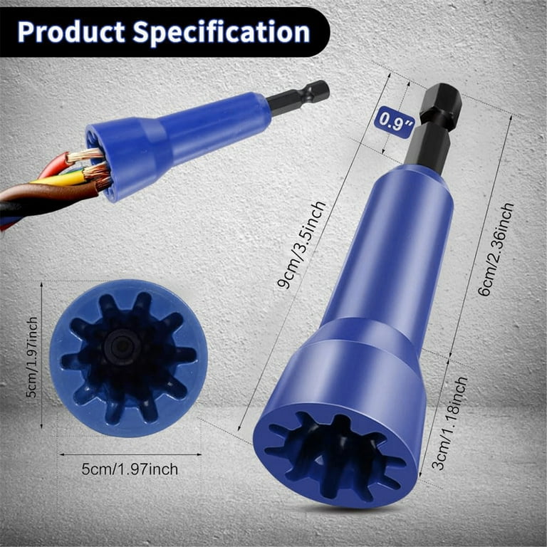 Tdoenbutw Drill Bit Set Wire Twisting Tool Wire Twister Wire Connector Wire Twister Tool for Drill Wire Nut Twister Wire Twisting Tool Wire Stripping