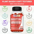 thumbnail image 2 of Vegan Biotin Gummies - Vitamins For Hair Growth For Women & Men - Hair Skin and Nails Vitamins - Strawberry Flavor Gummy Vitamins - Non-GMO, Gelatin & Gluten-Free, 90 Gummies - SUPPZAAR, 2 of 6