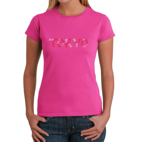 LA Pop Art Women's Word Art T-Shirt - THE NEIGHBORHOODS OF TOKYO