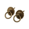 thumbnail image 7 of 2Pcs Vintage Handle Mini Handle Pulls Antique Copper Cabinet Ring Handles Brass Drawer Pulls Door Knobs Furniture Hardware, 7 of 7