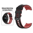 thumbnail image 1 of Pulsera de silicona para Samsung Galaxy Watch 3/4/4 Classic (negro-rojo), 1 of 6