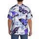 thumbnail image 3 of Balery Butterflies Camisa Casual de Manga Corta con Botones para Hombre, Texturizada, Estilo Cubano, para Playa, Verano-X-Large, 3 of 5