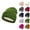 08# Green, variant on Unisex Knit Beanie Hat with Silk Lining Soft Slouchy Warm Acrylic Winter Hats Cuffed Skull Beanie for Women Men White S