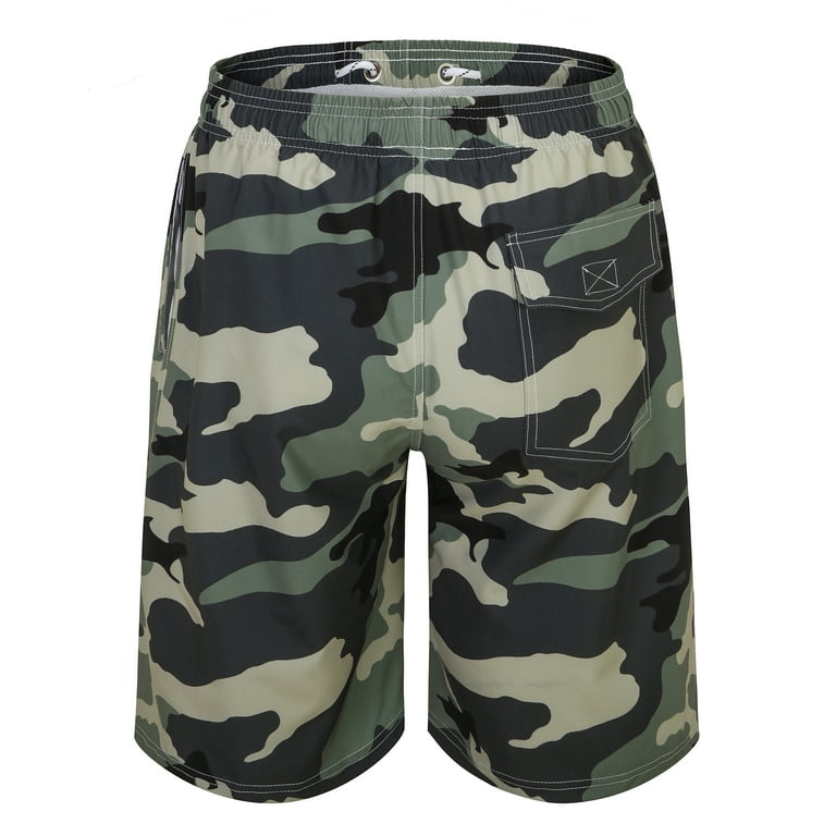 Mens Swim Trunks with Pockets Swim Shorts Quick Dry Mesh Lining