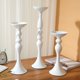 thumbnail image 2 of Candelabro romántico para mesa de boda, candelabro de hierro blanco, lámpara para cena con velas, accesorio de candelabro de lujo, 2 of 6