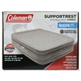 Coleman Double High Airbed, 18in Raised Queen Size, with Rechargeable
