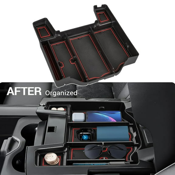 Armrest Box Cargo Extra Storage Organizer For Dodge RAM 1500/2500/3500 2019-2023