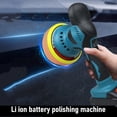 thumbnail image 3 of Cordless Car Buffer Polisher Variable Speed Rechargeable Battery Powered 6 Inch Waxing Polishing Machine for Car Care, 3 of 7