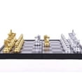 thumbnail image 2 of Tignapoo Magnetic Chess Set with Foldable Board and Felted Pieces - Portable and Travel-Friendly Design for Kids and Adults - Includes Gold and Silver Chess Pieces in Stylish Box (3810-A#), 2 of 7