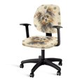 thumbnail image 3 of FUIALDOLG Desk Chair Covers Yorkshire Terrier Paw with Stretchable Soft Fit Swivel Chair Slipcover for Gaming Chairs, 2 Pcs Computer Office Chair Covers, 3 of 8