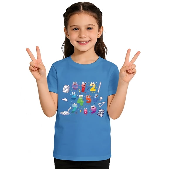 Shadoumai Toddler Girl Shirts 5t Solid Color Cowl Neck Shirt Short Sleeve T Shirt Casual Preppy Shirt Shirts for Kids